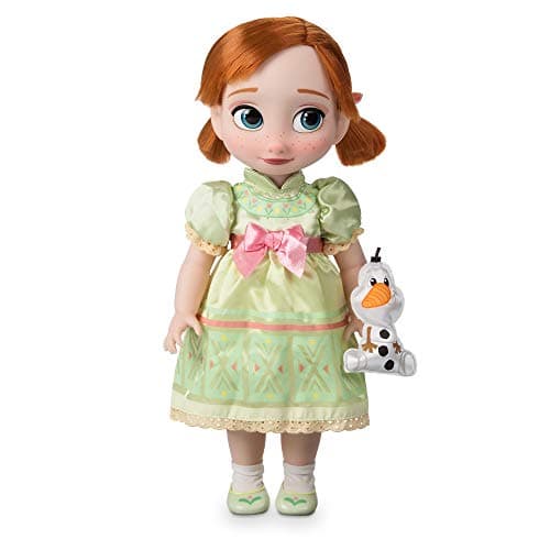 Image of Disney Store Official Anna Doll Animator Collection, Frozen, 39cm/15” with Realistic Rooted Hair, Outfit, & Shoes, Collectible Princess Toddler Doll Suitable for Ages 3+