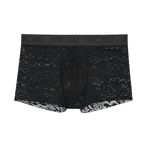 Image of Hom Underwear, Free Cut Lace Trunk, Black, Men's Size S, Pack of 1