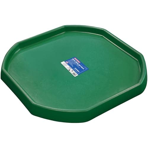 Image of Faithfull Mortar Mixing Spot Board, Builders Tray for Cement, Plaster or Concrete - 980mm x 980mm - Green