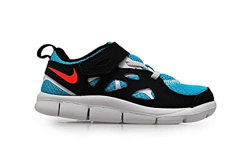 Image of Nike Infant's - Free Run 2 (TDV) - Turquoise Blue Crimson White Black - UK 3.5