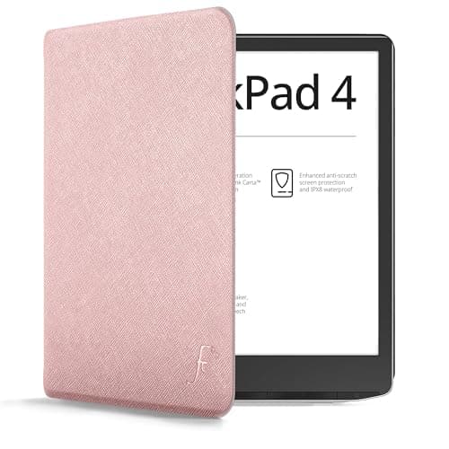 Image of Forefront Cases Case for PocketBook InkPad 4 & PocketBook InkPad Color (Colour) 3 & 2 - Slim, Lightweight & Protective Cover with Smart Auto Sleep-Wake Function - Rose Gold