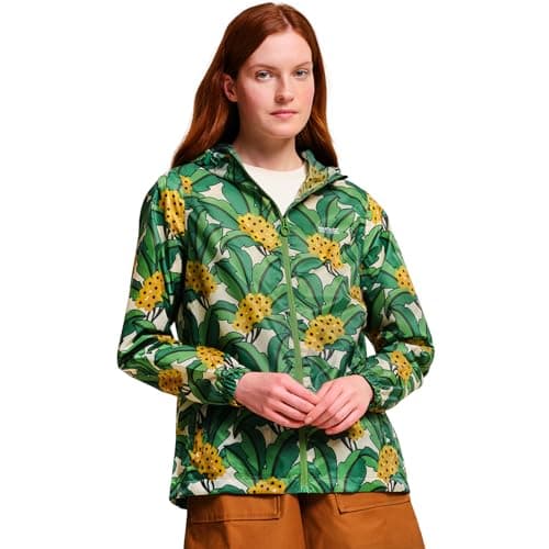 Image of Regatta Womens Orla Kiely Waterproof Pack-It Jacket - Green Tropical - 18