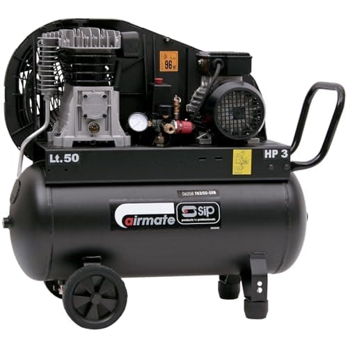 Image of SIP Airmate TN3/50-SRB Belt Drive Air Compressor, 230V 13A, 50L, 3hp / 2.2kW, 145psi / 10 Bar 13CFM 96dB