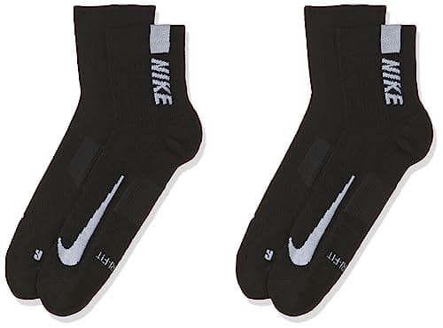Image of Nike SX7556-010 Multiplier Socks Unisex BLACK/WHITE Size M