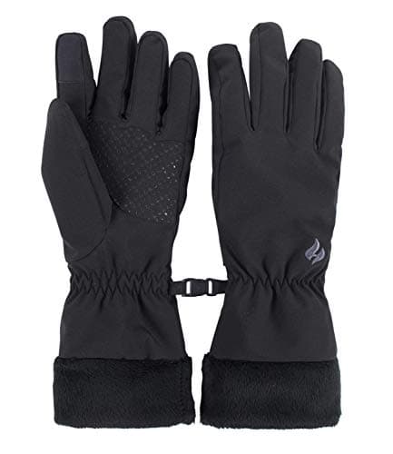 Image of Heat Holders Womens Kenai Soft Shell Waterproof Wind Resistant Gloves (S/M, Black)