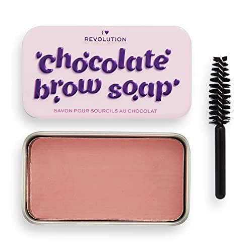 Image of I Heart Revolution, Chocolate Brow Soap, Clear Application, Fuller and Fluffier Eyebrows, Chocolate Scented, 10g