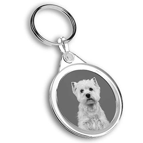 Image of Destination Vinyl Ltd 1 x Photo Keyring - Cute West Highland Terrier Dog Westie |Keychain|Keyring|Charm| #43758