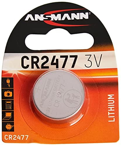 Image of ANSMANN CR2477 Coin Battery [Pack of 1] Lithium 3V Button Cell Ideal For Car Starters, Garage Door Openers, Computer Memory Back, Watches, Pagers and, Calculators 1516-0010