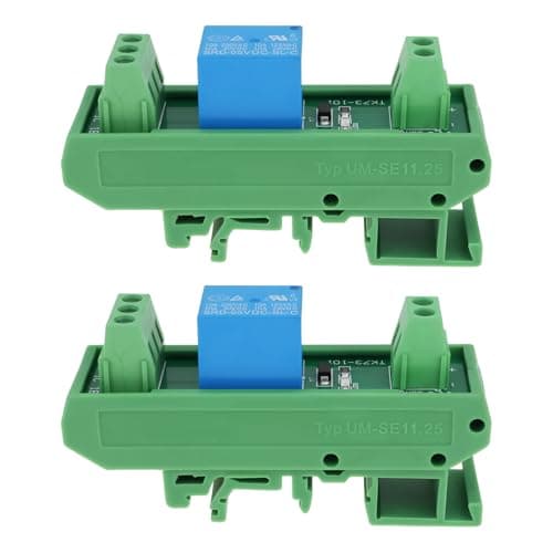 Image of Be In Your Mind 2pcs 1-Channel 5V Relay Module 10A 78.8 x 22.8 x 41.6mm Compatible with DIN Rail Mounting