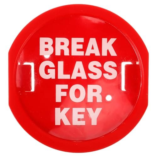 Image of SHINEOFI Emergency Door Lock Box Glass Emergency Break Lock Box for Outside House Key Holder Locker for Home Office