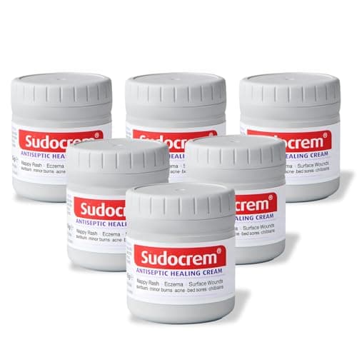 Image of Sudocrem 60 g Antiseptic Healing Cream: Nappy Rash | Eczema | Surface Wounds | 6 Pack