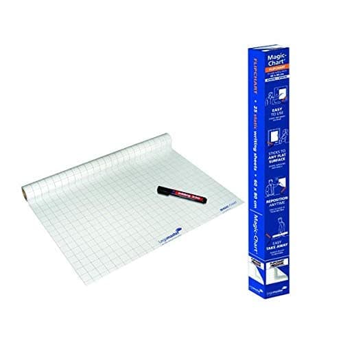 Image of Legamaster Magic Chart Gridded Roll White 600x800mm 1590-00