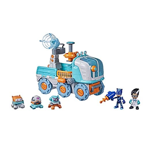 Image of PJ Masks Romeo Bot Builder Pre-school Toy, 2-in-1 Romeo Vehicle and Robot Factory Playset for Children Aged 3 and Up F2120