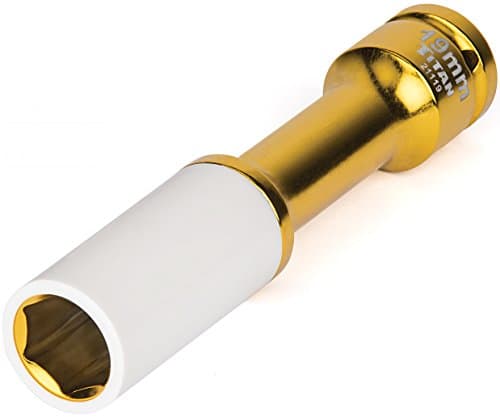 Image of Titan 21119 1/2-Inch Drive x 19mm Non-marring Impact Extra-Long Lug Nut Socket