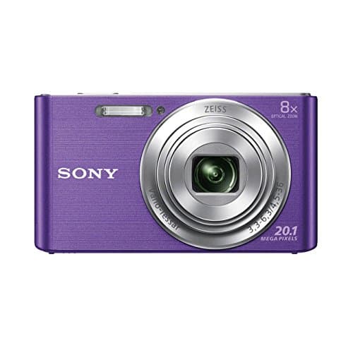 Image of Sony DSCW830 Digital Compact Camera - Purple (20.1MP, 8x Optical Zoom) 2.7 Inch LCD