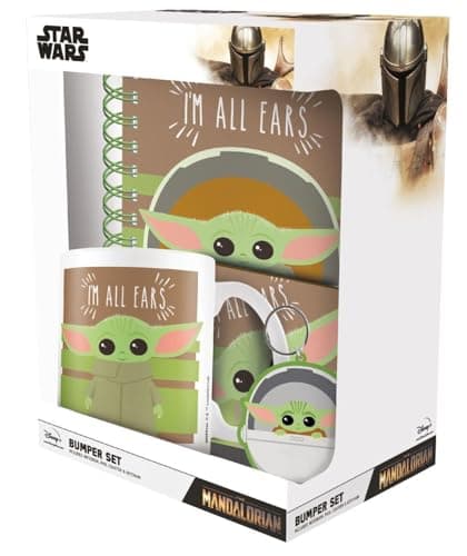 Image of STAR WARS: The Mandalorian 'I'm All Ears' Comprehensive Bumper Gift Set - Includes Collectibles & Accessories - Ultimate Pack for Dedicated Fans - Official Star Wars Merchandise