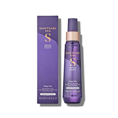 Image of Sanctuary Spa Pillow Sleep Spray, Violet Jasmine and Sandalwood, No Mineral Oil, Cruelty Free and Vegan, 100 ml