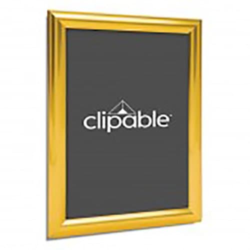 Image of Aluminium Gold A4 A3 A2 A1 A0 Mitred Snap Frames Wall Posters Holder Click Frame Picture Clip Display Retail Wall Notice Boards (A3 Portrait)