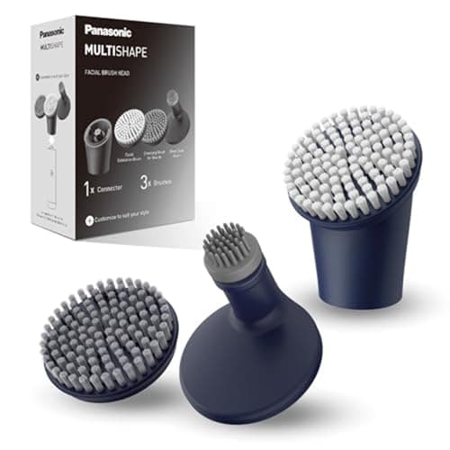 Image of Panasonic ER-CFB1 Multishape Modular Personal Care System, Facial Brush Head Attachment Set, Exfoliation and Cleansing Beard Brush, Deep Clean Attachment, Black
