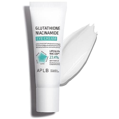 Image of APLB Glutathione Niacinamide Eye Cream | LIPO GLUTA NIAC CEN™ 27.4% 0.68 FL.OZ/Korean Skin Care, Eye Cream Against Dark Circles and Puffiness, Improves Elasticity and Moisturises
