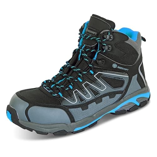 Image of Beeswift Unisex Composite Hiker Ankle Boot, Blue/Black, 8 UK