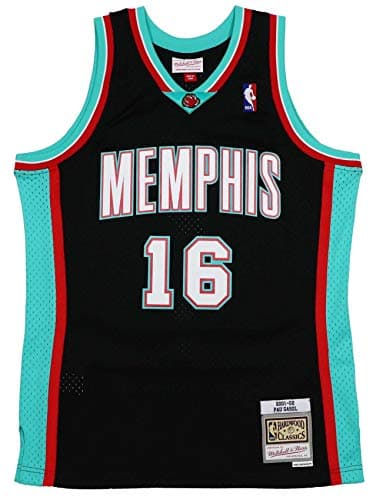 Image of Mitchell & Ness Pau Gasol #16 Memphis Grizzlies 2001-02 Swingman NBA Jersey Black, S
