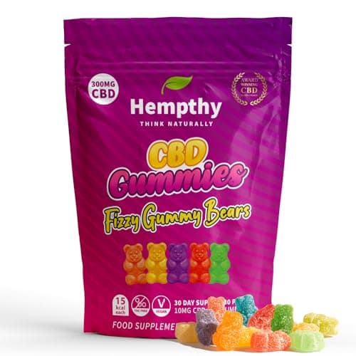 Image of CBD Gummies - 300mg Total CBD, Best UK Cannabidiol, THC-Free Gummies - 30 Gummy Bears