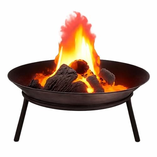 Image of Fire Pits Cast Iron Detachable Legs Stylish Design (50cm Diameter)
