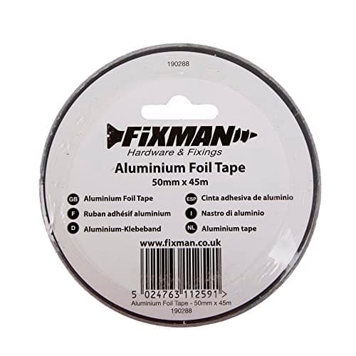 Image of Fixman 190288 Aluminium Foil Tape 50 mm x 45m