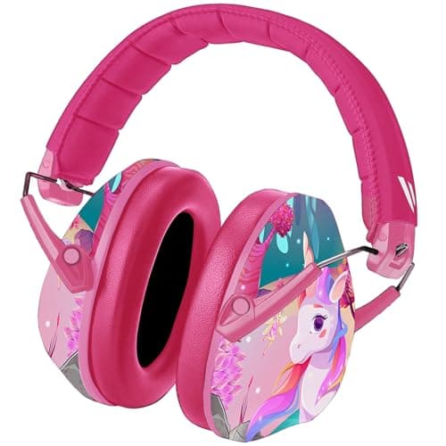 Image of Vanderfields Premium Hearing Protection Ear Defenders - Broad Spectrum Sound Reduction 32 dB at 2K Hz Noise Cancelling - Headset Safety Noise Cancellation - Headphones Kids 3-12 - Unicorn Fantasy