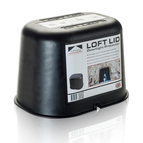 Image of LOWENERGIE LoftLeg Loft Lid Covers for Downlighter Ceiling Lights and Spotlights - Fire Retardant & Energy Efficient (1)