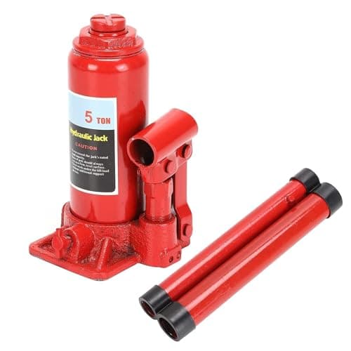 Image of M.J COMFY-LIFE 5 Tonne Bottle Jack - Portable Heavy Duty Car Lift For Cars, Trucks And Trailers Compact Design With High Lifting Capacity Ideal For Repairs And Maintenance