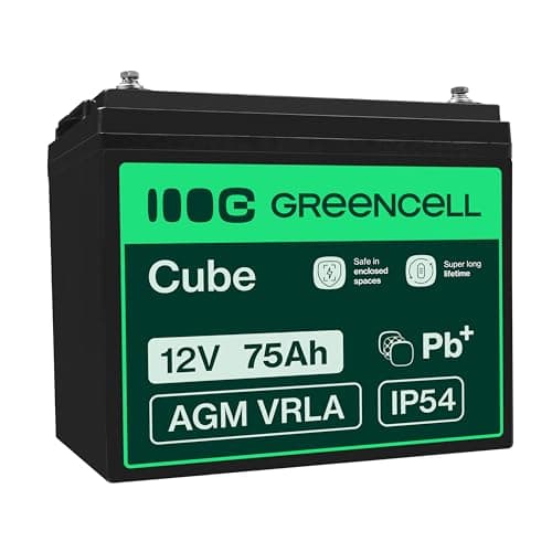 Image of Green Cell AGM25 UPS Battery Sealed Lead Acid (VRLA) 12V 75Ah