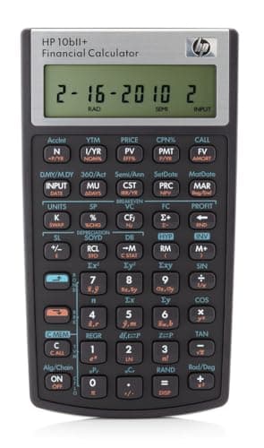 Image of HP 10BIIPLUS/B12 Financial Calculator, Black