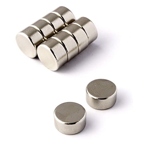 Image of POWER MAGNET STORE Strong Neodymium Magnets Pack of 10 10mm x 5mm N50 Super Strong Neo Disc Pull approx 3.5Kg