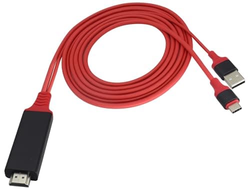 Image of zdyCGTime 2 in 1 USB C-type USB Android Phone to TV HDMI Cable, Phone to TV Adapter 6Ft 4K Display, for PS4/PS5/Xbox One/NS Mac Laptop Monitor(2m/1Pack)