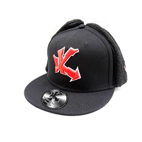 Image of Underground Kulture Dog Ear Baseball Cap 7 1/8" Black