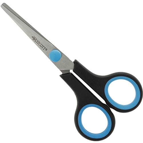 Image of Westcott 5 inch Easy Grip Soft Grip Scissor - Black/Blue