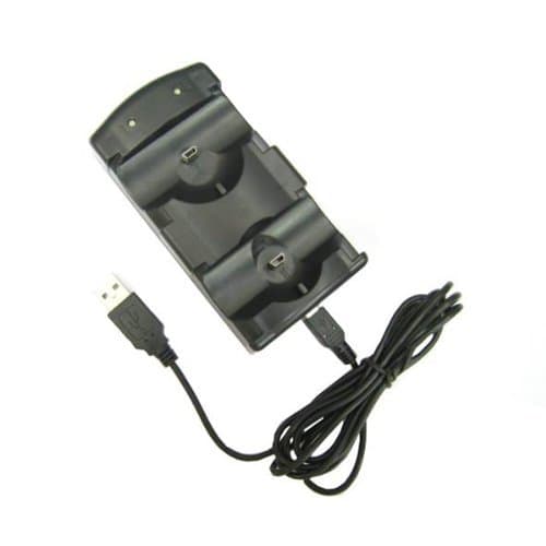 Image of OSTENT 2 in 1 Charger Dock Station Compatible for Sony PS3 Wireless Bluetooth & PS Move Controller