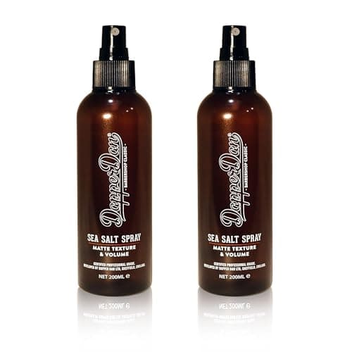 Image of Dapper Dan Sea Salt Spray,Texturizing Sea Salt Hair Spray for Men, Matte and Textured Finish, Adds Thickness and Volume, Natural Finish, Classic Sandalwood Scent, 2 x 200ml