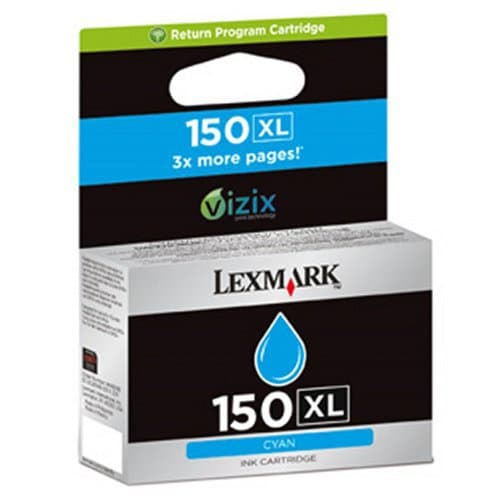 Image of Lexmark No.150 XL High Yield Return Program 700 Pages Ink Cartridge - Cyan