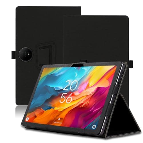 Image of Case for TCL NXTPAPER 14 14.3 inch, TCL NXTPAPER 14 Tablet Case, Folding Stand Protective Cover with Pencil Holder and Wrist Strap, Full Protection. (Black)