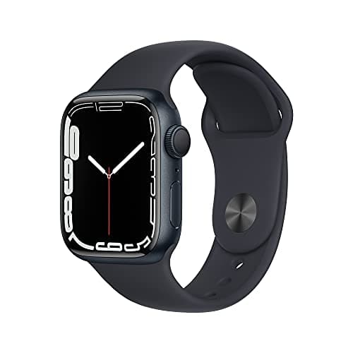 Image of Apple Watch Series 7 (GPS, 41mm) - Midnight Aluminium Case with Midnight Sport Band (Renewed)