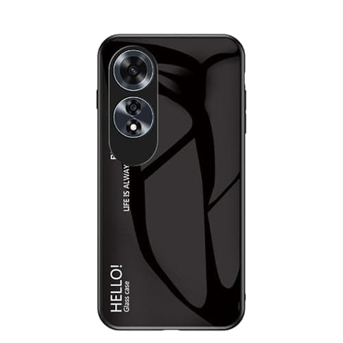 Image of Rfvzubemok Compatible with Honor Play 30 Plus 5G Case,3-layer combination (PC Glass back panel+TPU Silicone) Anti-drop Phone Case Cover Black
