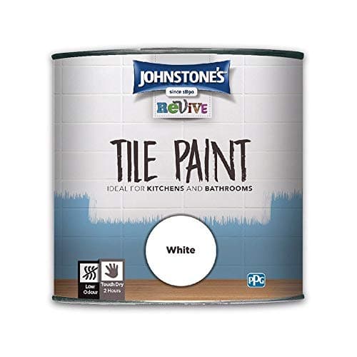 Image of Johnstone's Revive - Tile Paint - White - Upcycling Paint - Gloss Finish 750 ml