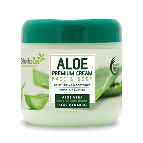 Image of Tabaibaloe Premium Cream Face and Body, Greenish white, Aloe Vera, 300 millilitre