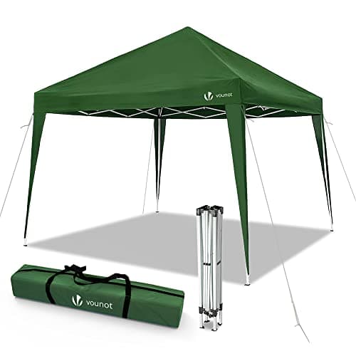 Image of VOUNOT 3x3m Pop Up Gazebo with 4 Leg Weight Bags, Folding Party Tent for Garden Outdoor, Green