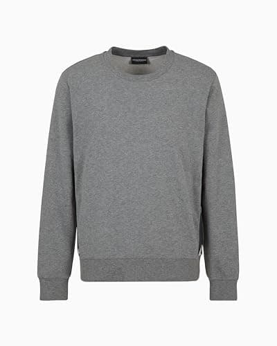 Image of Emporio Armani Man Basic Terry Hoodie Sweatshirt Grey XL