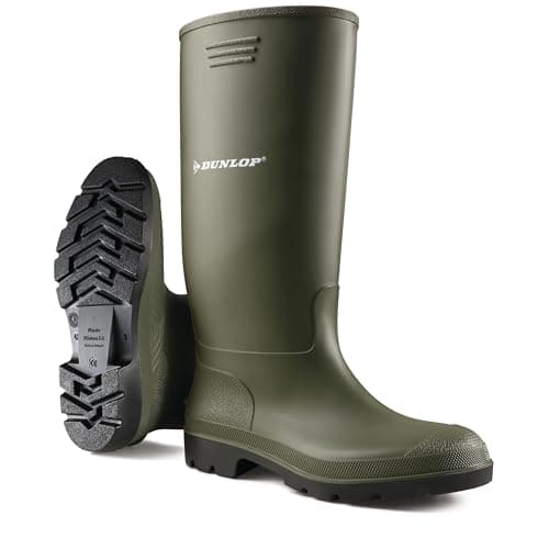 Image of Grisport Unisex Adults Dunlop Budget Welly Multisport Outdoor Shoes, Green (Green), 11 UK 46 EU
