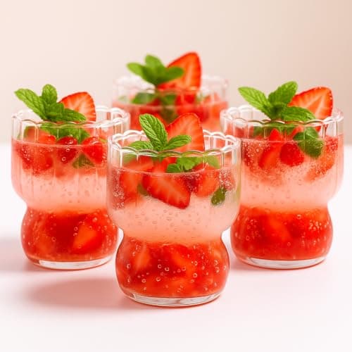 Image of Eden & Willow Set of 4 RippleWave Ribbed Glass Drinking Cups - Borosilicate Glassware for Hot & Cold Beverages - Dishwasher Safe - for Coffee, Juice, Cocktails & Desserts (300ml)